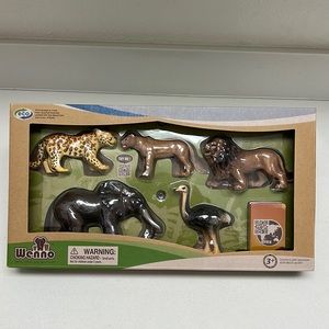 Wenno 5 pc Realistic African Animal Playset
